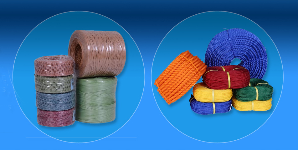 Coils of industrial rope